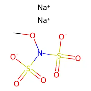 Imidodisulfuric acid, N-methoxy-, sodium salt (1:2) structure