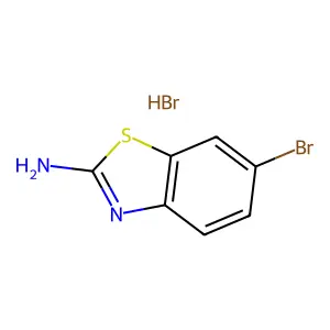 6-溴-2-苯并噻唑胺氢溴酸盐(1:1) structure