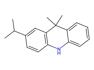 9,10-Dihydro-9,9-dimethyl-2-(1-methylethyl)acridine structure