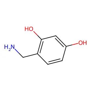 2,4-Dihydroxybenzylamine structure