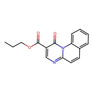 1H-Pyrimido[1,2-a]quinoline-2-carboxylic acid, 1-oxo-, propyl ester structure