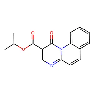 1H-Pyrimido[1,2-a]quinoline-2-carboxylic acid, 1-oxo-, 1-methylethyl ester structure