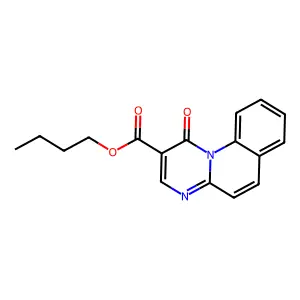 3-(Carbobutoxy)-4H-pyrimido[1,2-a]quinolin-4-one structure
