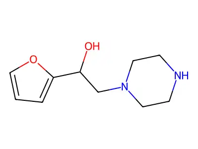 1-(Furan-2-yl)-2-(piperazin-1-yl)ethan-1-ol structure