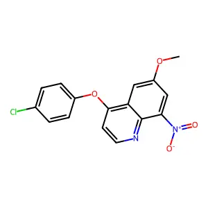 4-(4-Chlorophenoxy)-6-methoxy-8-nitroquinoline structure