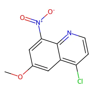 4-Chloro-6-methoxy-8-nitroquinoline structure