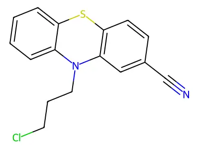 10-(3-Chloropropyl)-10H-phenothiazine-2-carbonitrile structure