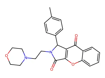 2-(2-Morpholinoethyl)-1-(p-tolyl)-1,2-dihydrochromeno[2,3-c]pyrrole-3,9-dione structure