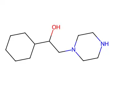 I+/--Cyclohexyl-1-piperazineethanol structure