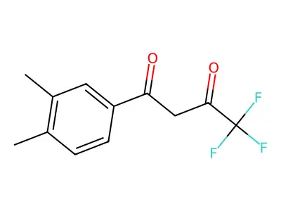 1-(3,4-Dimethylphenyl)-4,4,4-trifluorobutane-1,3-dione structure
