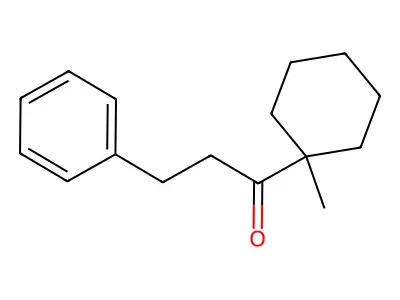 1-(1-Methylcyclohexyl)-3-phenylpropan-1-one structure