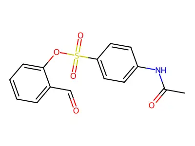 2-Formylphenyl 4-(acetylamino)benzenesulfonate structure