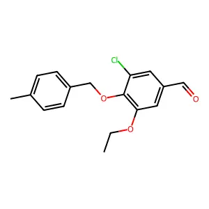 3-Chloro-5-ethoxy-4-[(4-methylbenzyl)oxy]benzaldehyde structure