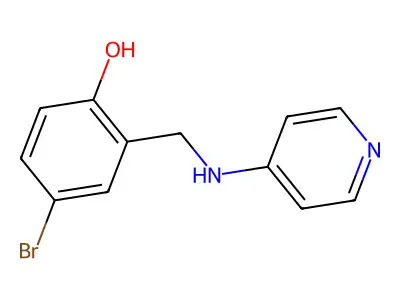 4-Bromo-2-(pyridin-4-ylaminomethyl)-phenol structure