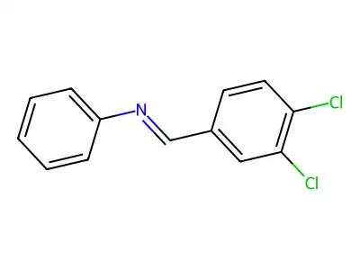 N-(3,4-Dichlorobenzylidene)aniline structure
