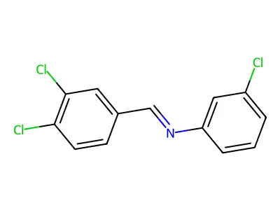 3-Chloro-N-(3,4-dichlorobenzylidene)aniline structure