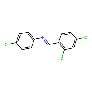 4-Chloro-N-(2,4-dichlorobenzylidene)aniline structure