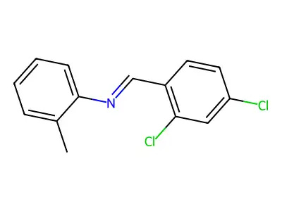 N-(2,4-Dichlorobenzylidene)-O-toluidine structure
