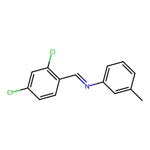 N-(2,4-Dichlorobenzylidene)-M-toluidine structure