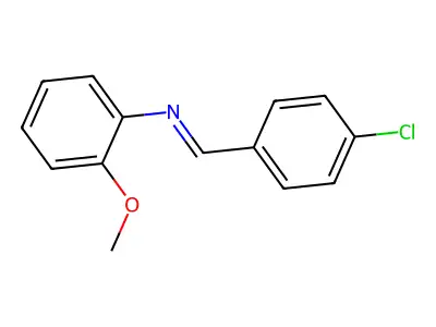 N-(4-Chlorobenzylidene)-O-anisidine structure