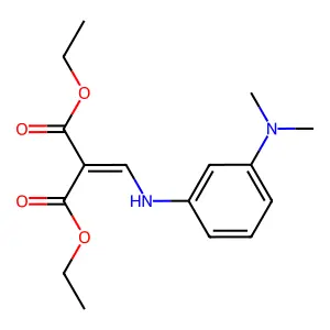 Diethyl 2-[[3-(dimethylamino)anilino]methylidene]propanedioate structure
