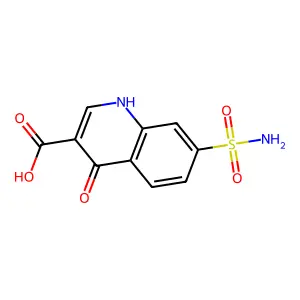 4-氧代-7-氨磺酰基-1H-喹啉-3-甲酸 structure