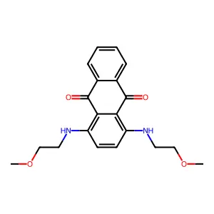 9,10-Anthracenedione, 1,4-bis[(2-methoxyethyl)amino]- structure