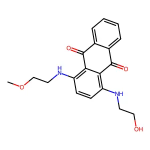 9,10-Anthracenedione, 1-[(2-hydroxyethyl)amino]-4-[(2-methoxyethyl)amino]- structure