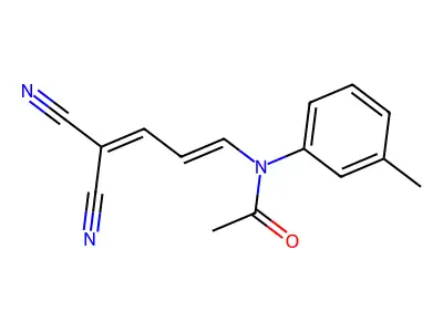 Acetamide, N-(4,4-dicyano-1,3-butadien-1-yl)-N-(3-methylphenyl)- structure