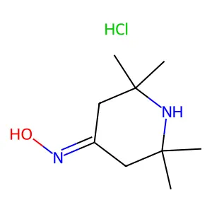 4-Piperidinone, 2,2,6,6-tetramethyl-, oxime, hydrochloride (1:1) structure