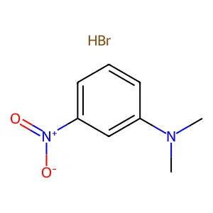 Benzenamine, N,N-dimethyl-3-nitro-, hydrobromide (1:1) structure