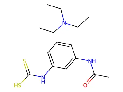 Triethylammonium Dithiocarbamate structure