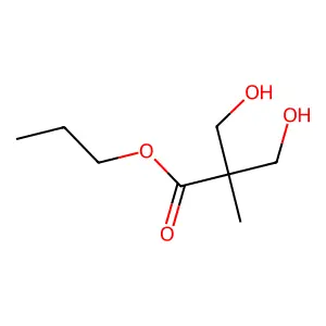 Propanoic acid, 3-hydroxy-2-(hydroxymethyl)-2-methyl-, propyl ester structure
