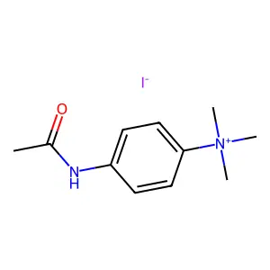 (对乙酰氨基苯基)三甲基碘化铵 structure