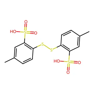 2,2'-二硫代双(5-甲基苯磺酸) structure