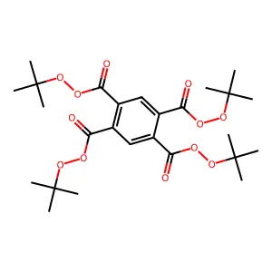 Tetra-t-butylperoxypyromellitate structure