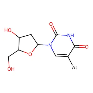 5-Astato-2'-deoxyuridine structure