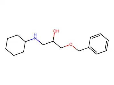2-Propanol, 1-(cyclohexylamino)-3-(phenylmethoxy)- structure