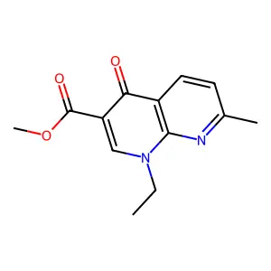 Methyl 1-ethyl-7-methyl-4-oxo-1,4-dihydro-1,8-naphthyridine-3-carboxylate structure