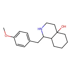 1-(4-Methoxy-benzyl)-octahydro-isoquinolin-4a-ol structure
