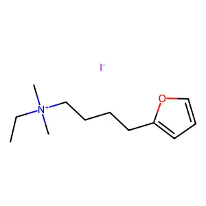 N-Ethyl-4-(furan-2-yl)-N,N-dimethylbutan-1-aminium iodide structure