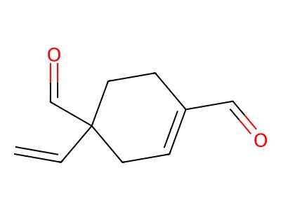 4-Vinylcyclohexene-1,4-dicarbaldehyde structure