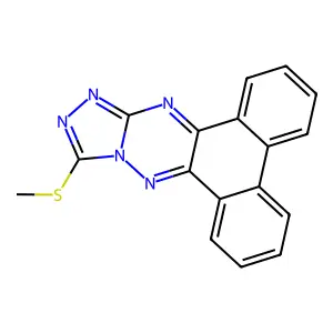 12-(Methylsulfanyl)phenanthro[9,10-e][1,2,4]triazolo[4,3-b][1,2,4]triazine structure