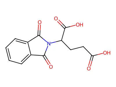 N-Phthaloyl-DL-glutamic acid structure