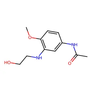 Acetamide, N-[3-[(2-hydroxyethyl)amino]-4-methoxyphenyl]- structure