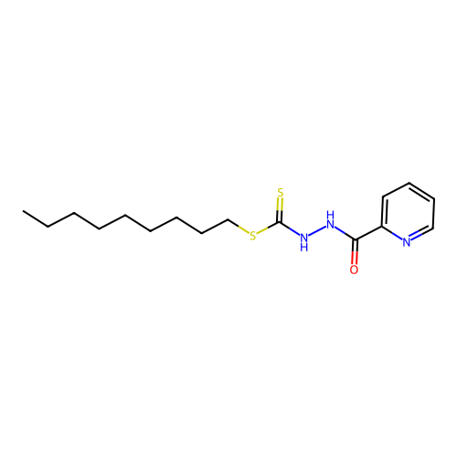 Nonyl 3-picolinoyldithiocarbazate structure
