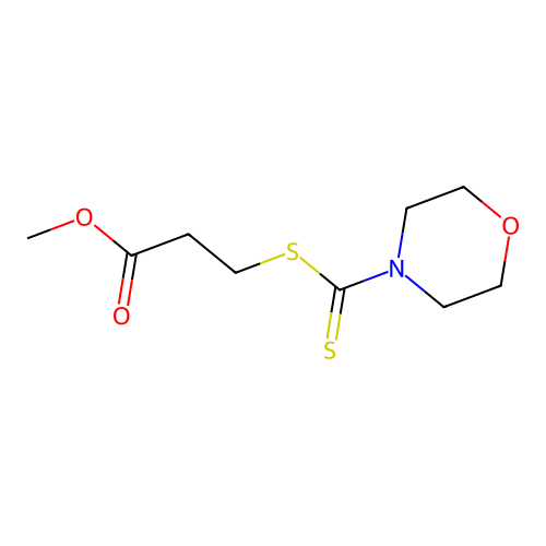 Methyl 3-[(morpholin-4-ylcarbonothioyl)sulfanyl]propanoate structure