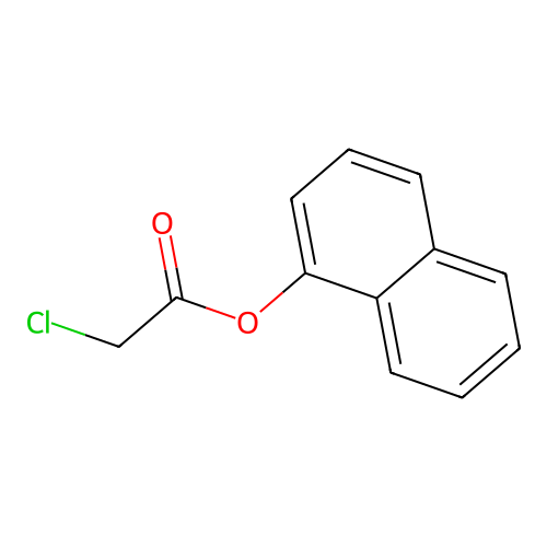 Chloroacetic acid, 1-naphthyl ester structure