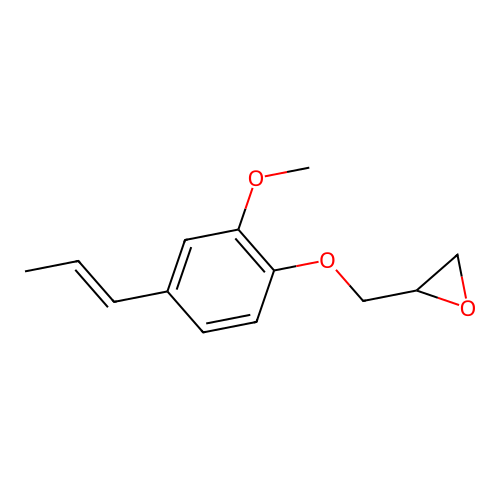 2-[2-Methoxy-4-(prop-1-en-1-yl)phenoxymethyl]oxirane structure