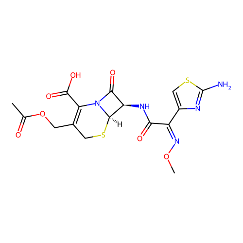 頭孢噻肟 structure
